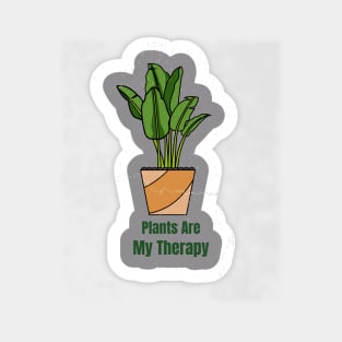 Plants Are My Therapy Sticker